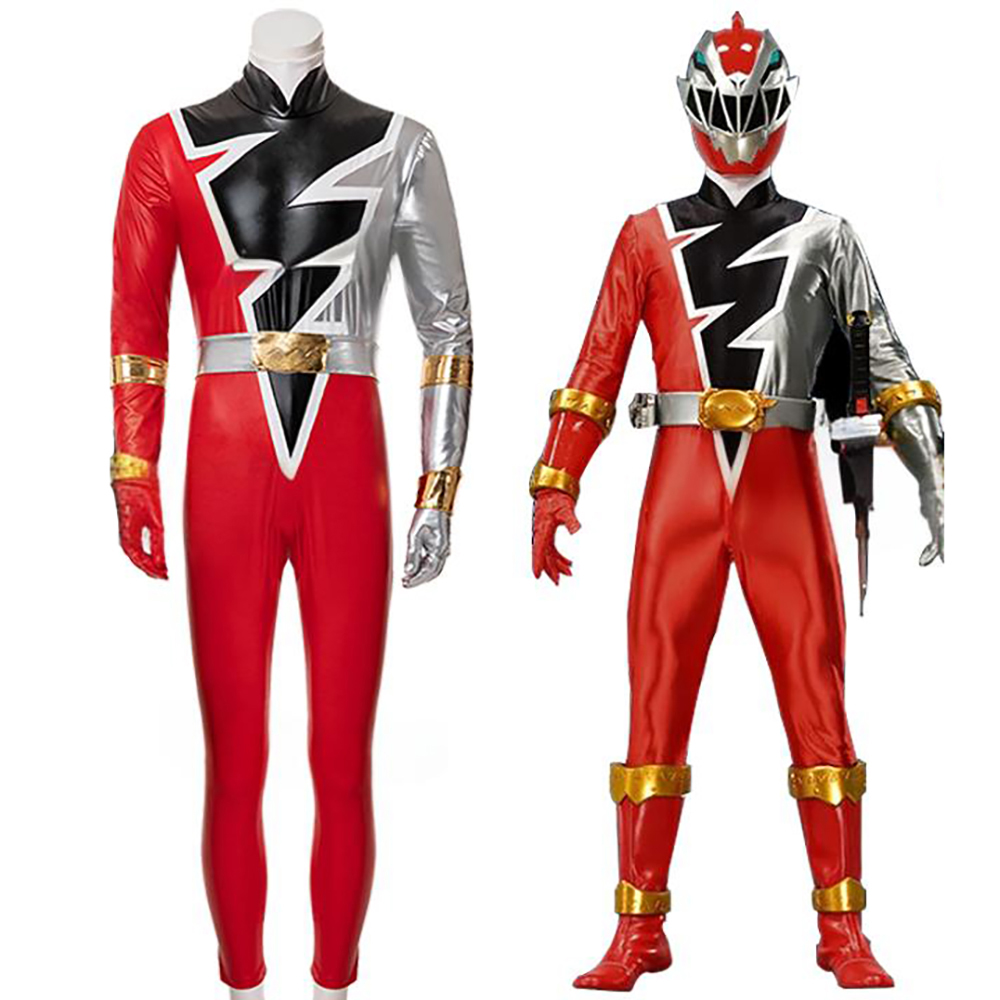 Power Rangers Dino Fury Red Ranger Cosplay Costume